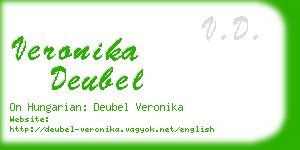 veronika deubel business card